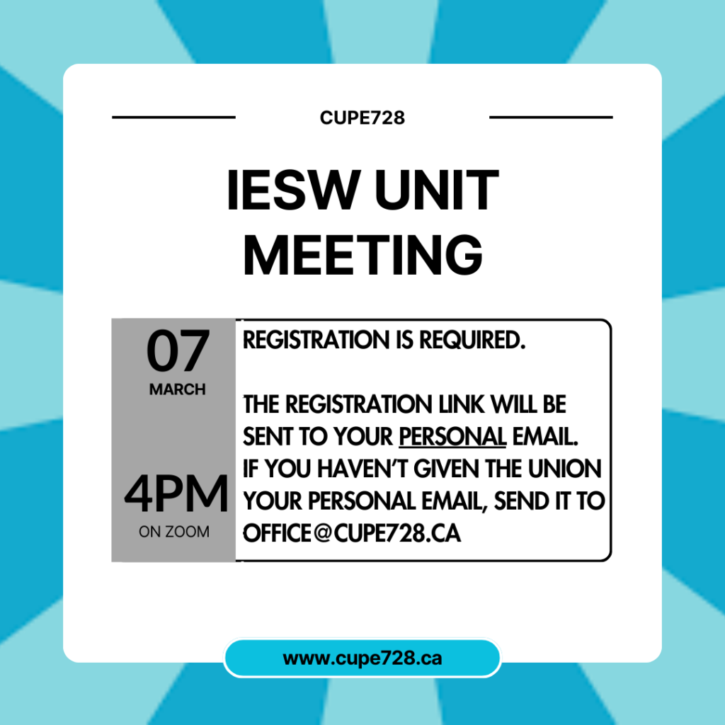 IESW Unit Meeting