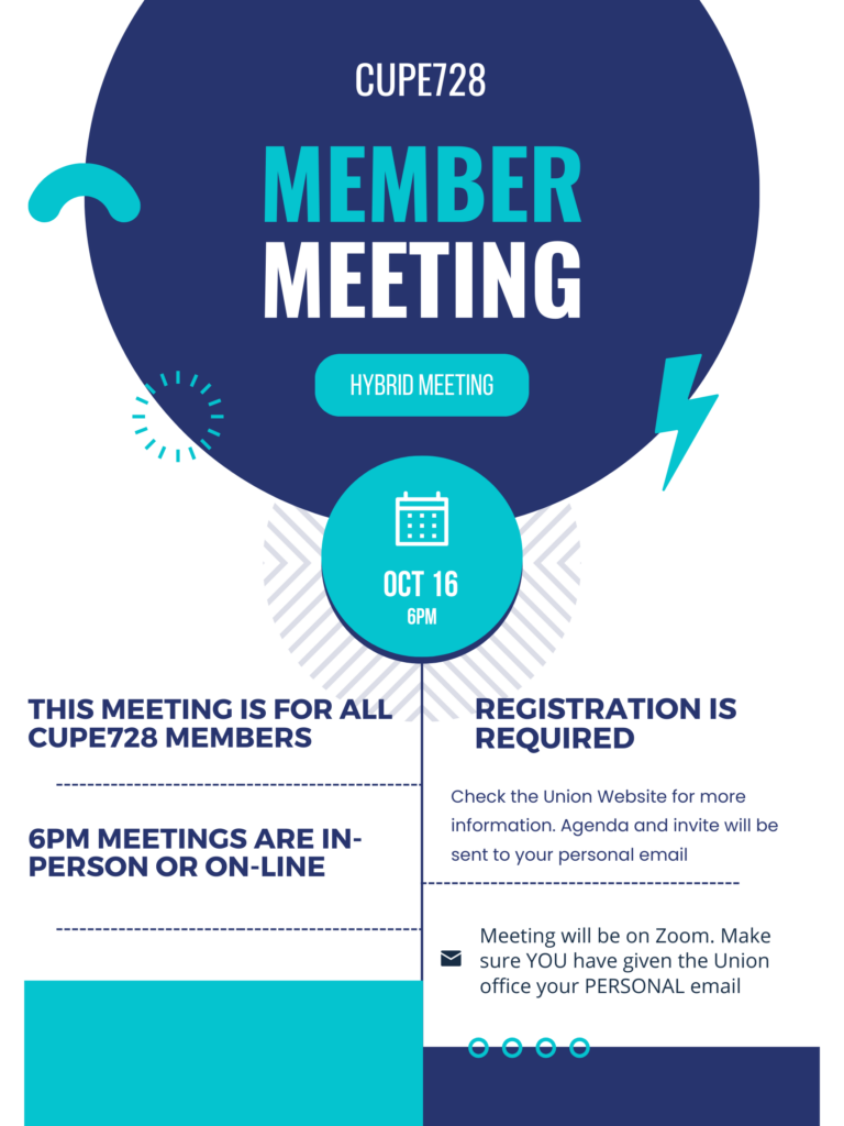 Member Meeting 6pm