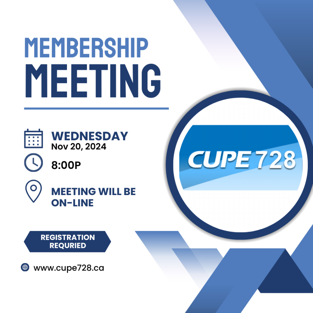 Nov 20 8pm- Member meeting