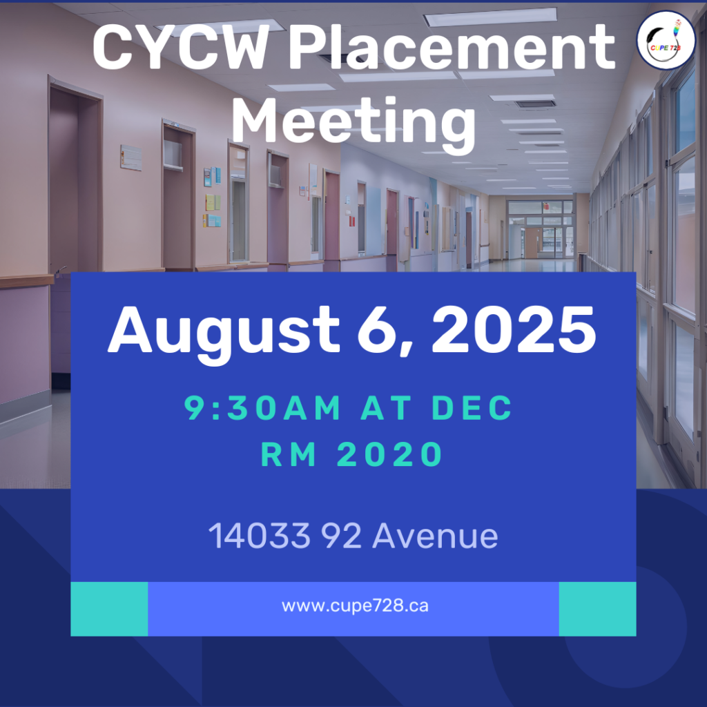 CYCW Placement Meeting