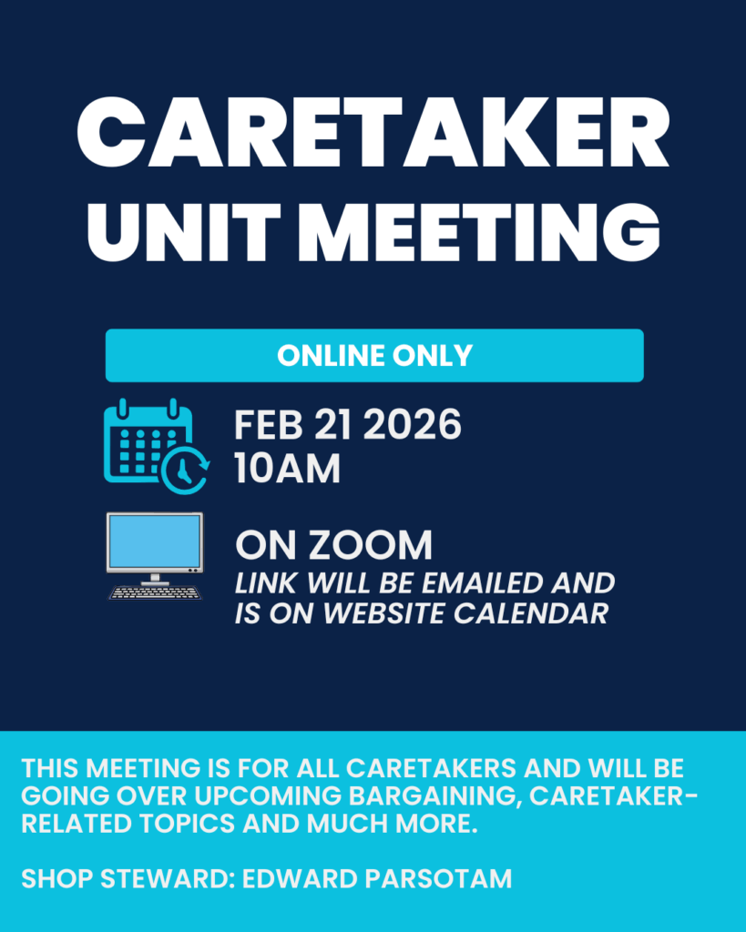 Caretaker Unit Meeting