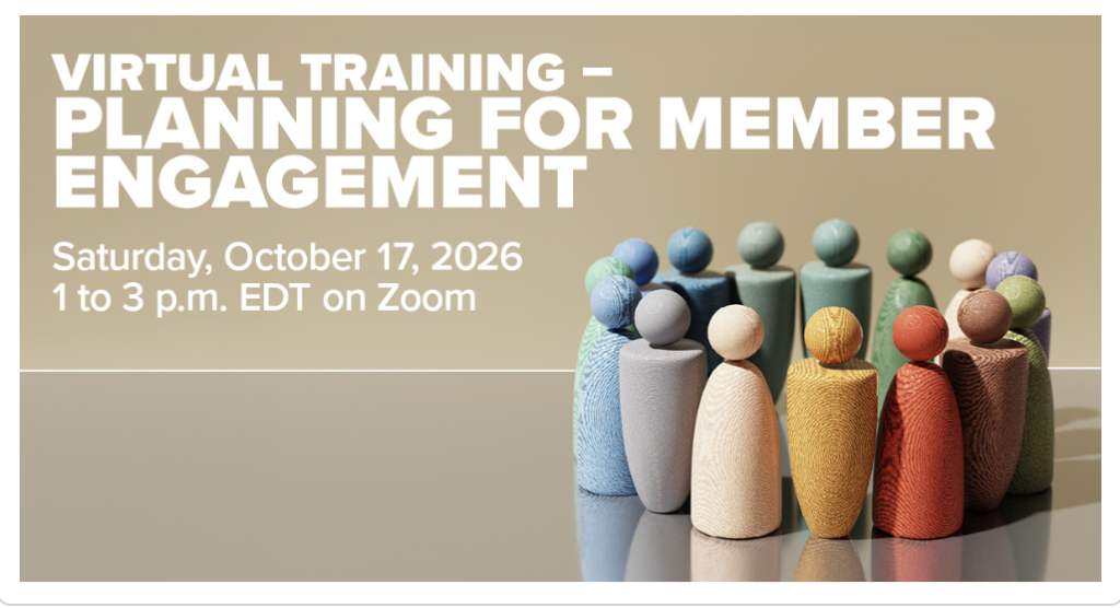 Virtual training – Planning for member engagement